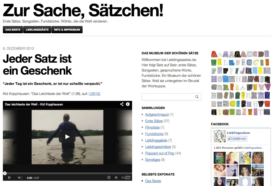 Museum der schönen Sätze