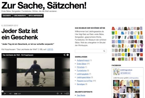 Museum der schönen Sätze